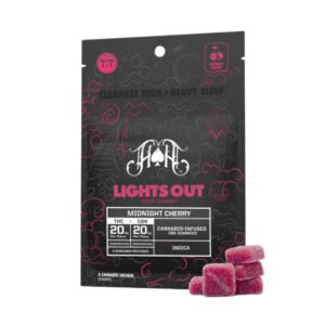 Heavy Hitters  Midnight Cherry Lights Out Sleep Gummies | 100mg THC - 100mg CBN